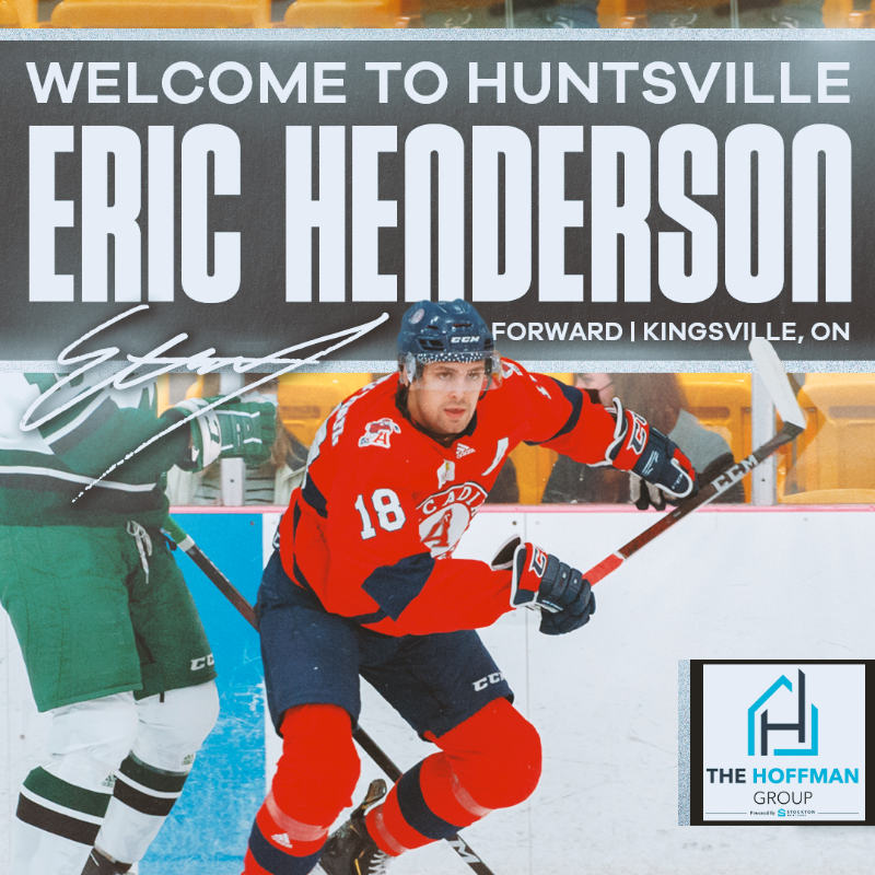 HuntsvilleHavoc's tweet photo. 𝗡𝗘𝗪𝗦: We've signed F Eric Henderson for the 2023-24 season!

Welcome home, Eric 🚀

This transaction update is brought to you by Jen Detulleo with The Hoffman Group powered by Stockton Mortgage!