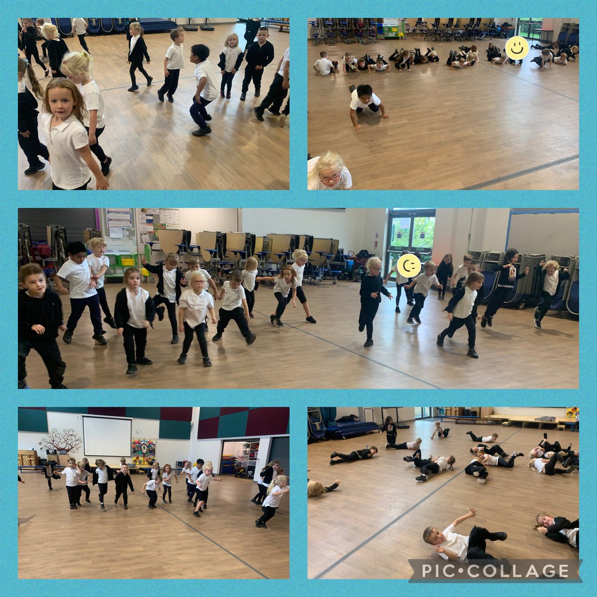 RTPSY1A's tweet photo. Today we learned all about moving in different ways. We traveled using one and two legs, then found some really clever ways of moving without using them at all! https://t.co/8Z4aQD9XGw