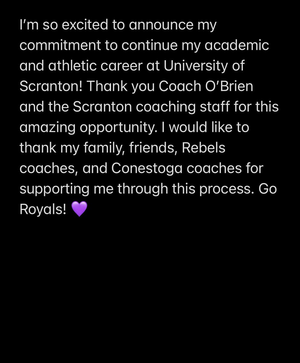#committed Go Royals!!💜

<a href="/RoyalAthletics/">Scranton Athletics</a> 
<a href="/ScrantonWBB/">Scranton Lady Royals</a> 
<a href="/LadyRunnin/">Lady Runnin Rebels</a> 
@stogagirlsbball