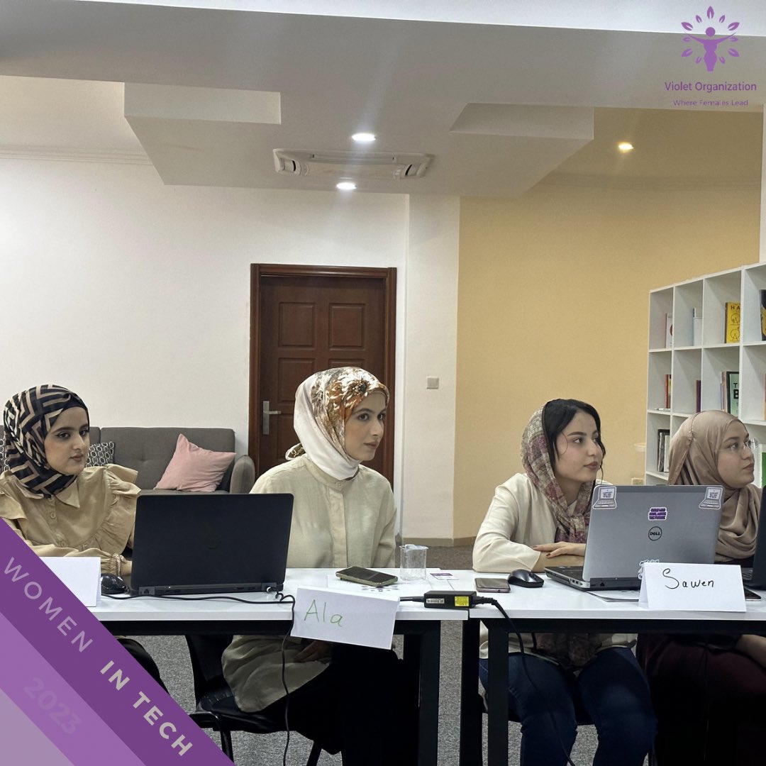 OrgViolett's tweet photo. the final day of the Graphics Design course in the Girls and Technology Program, we express our gratitude for the supervision provided by the Office of the Deputy Prime Minister.

#violetorganization 
#womenintech 
#violetintech https://t.co/05CU8wHZ7w