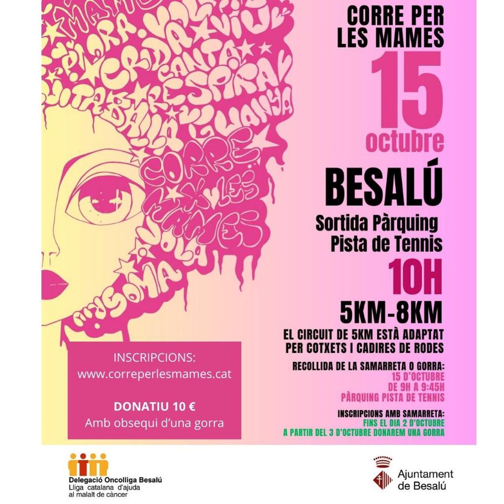 martaroca6's tweet photo. Últimes hores d'inscripció amb samarreta per la cursa d'@OncolligaGi  a #Besalú corre per les mames 2023! #oncolligaBesalú 
La solidaritat d'un poble🩷 https://t.co/ehC8OrXQMe