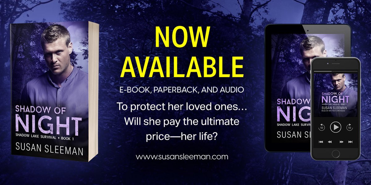 susansleeman's tweet photo. It's release day for Shadow of NIght. Get it in e-book and paperback now. Audio is coming soon! https://t.co/J0sBERtT22