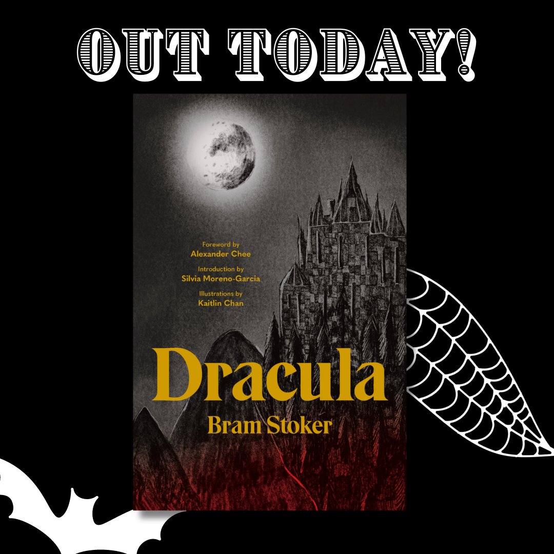 DRACULA is out today! 🎃 No better time to dive into this gothic classic than Halloween month! With a foreword by @alexanderchee, an introduction by @silviamg, and gorgeous illustrations from Kaitlin Chan! 🧛‍♂️ Order online with FREE SHIPPING: bit.ly/46zAyH8