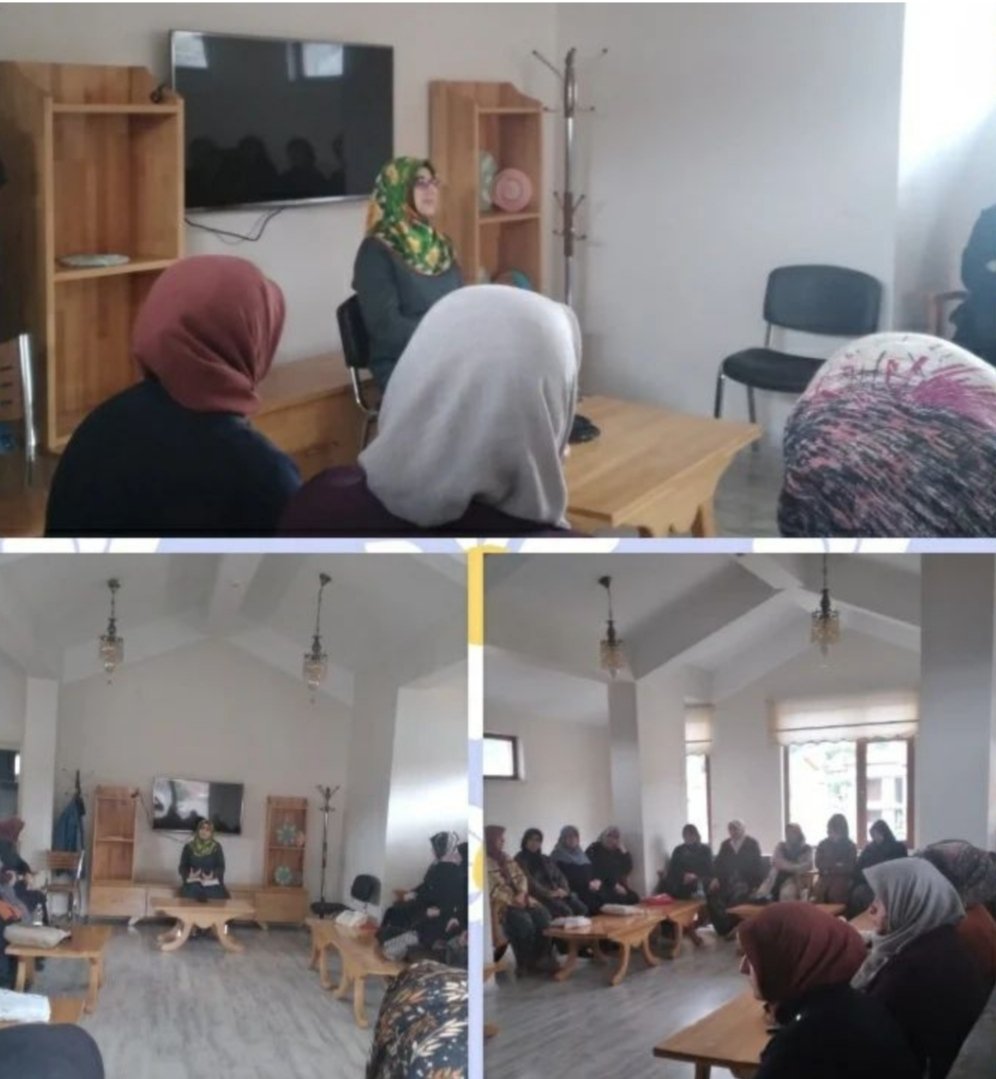 ErkmenEvi's tweet photo. Kadın Kültür Evimizde İl Müftülüğü'nden ADRB Vaizi Bilge UÇAR tarafından "Peygamberimiz, İman ve İstikamet" ile ilgili eğitim gerçekleştirilmiştir. Hocamıza ve katılan kadınlarımıza teşekkür ederiz. @kubrayigitbasi @AfyonValiligi @afyonmuftulugu @memduhkus @afyonkulturevi https://t.co/6dFwnmVZA7