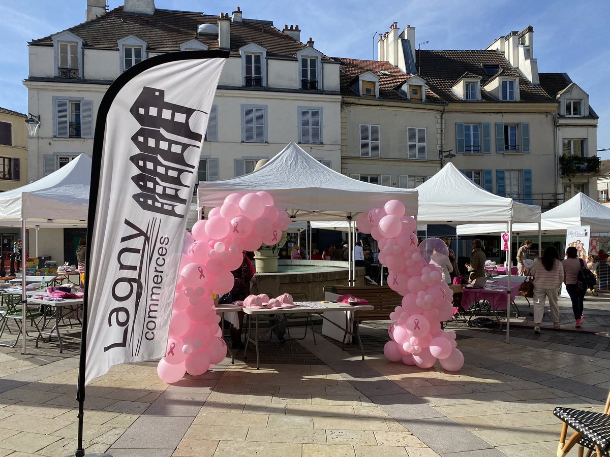 lagnycommerces's tweet photo. Octobre c’est le mois rose pour toutes les femmes et à Lagny aussi.
Lagny Commerces apportera sa touche à cet événement en vos proposant le 21 dans la rue des Marchés des ateliers sur et autour du cancer du sein en partenariat avec l’association  #chezrose77 https://t.co/MMfoWoqb6m