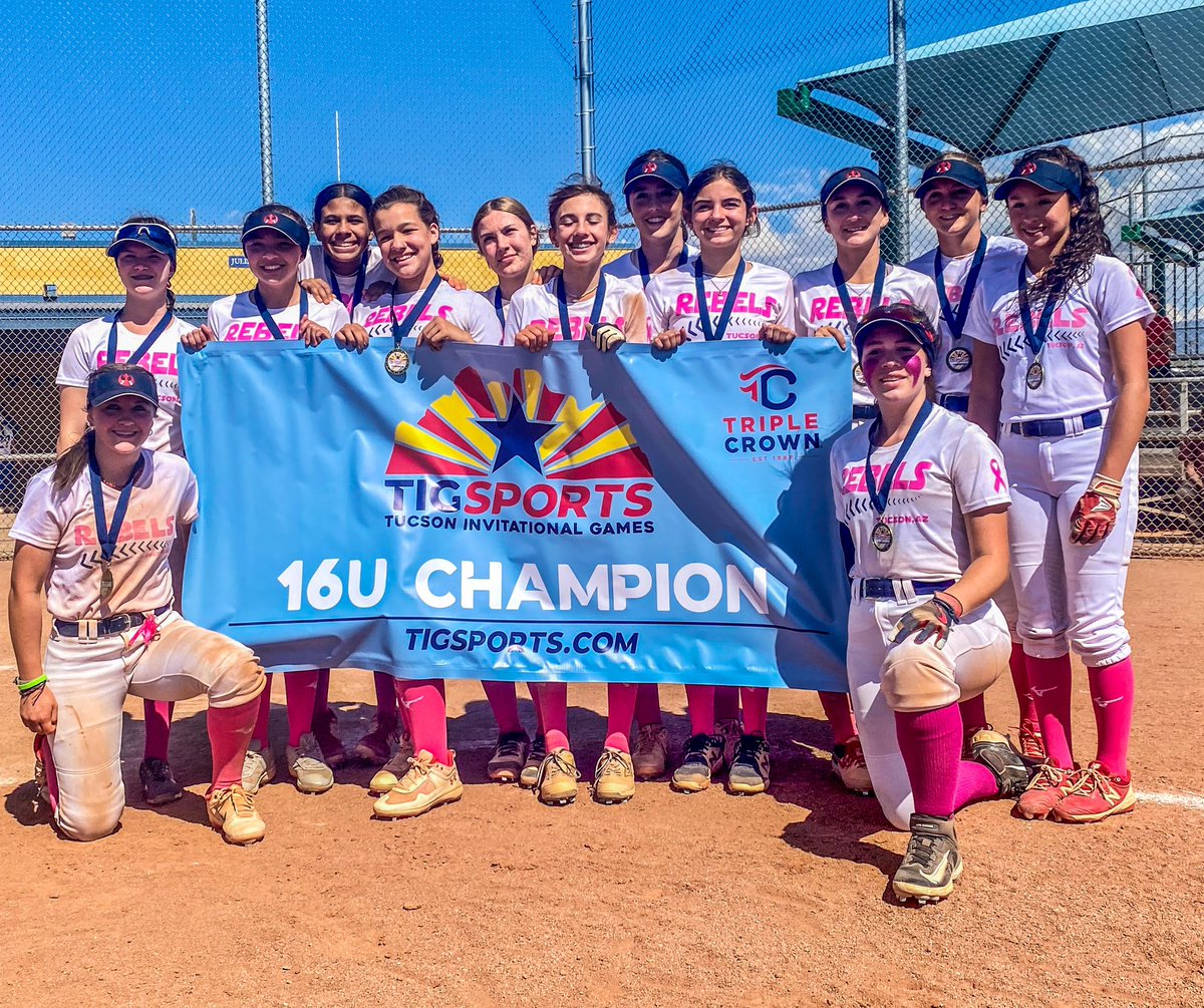 Rebels sweep! <a href="/520Rebels18u/">Rebels Select 18U</a> take the TIG - Club Softball Old Pueblo 18U Championship and Rebels Wild/Sztan take the 16U.  Teams combined to go 9-0-1 on the weekend.