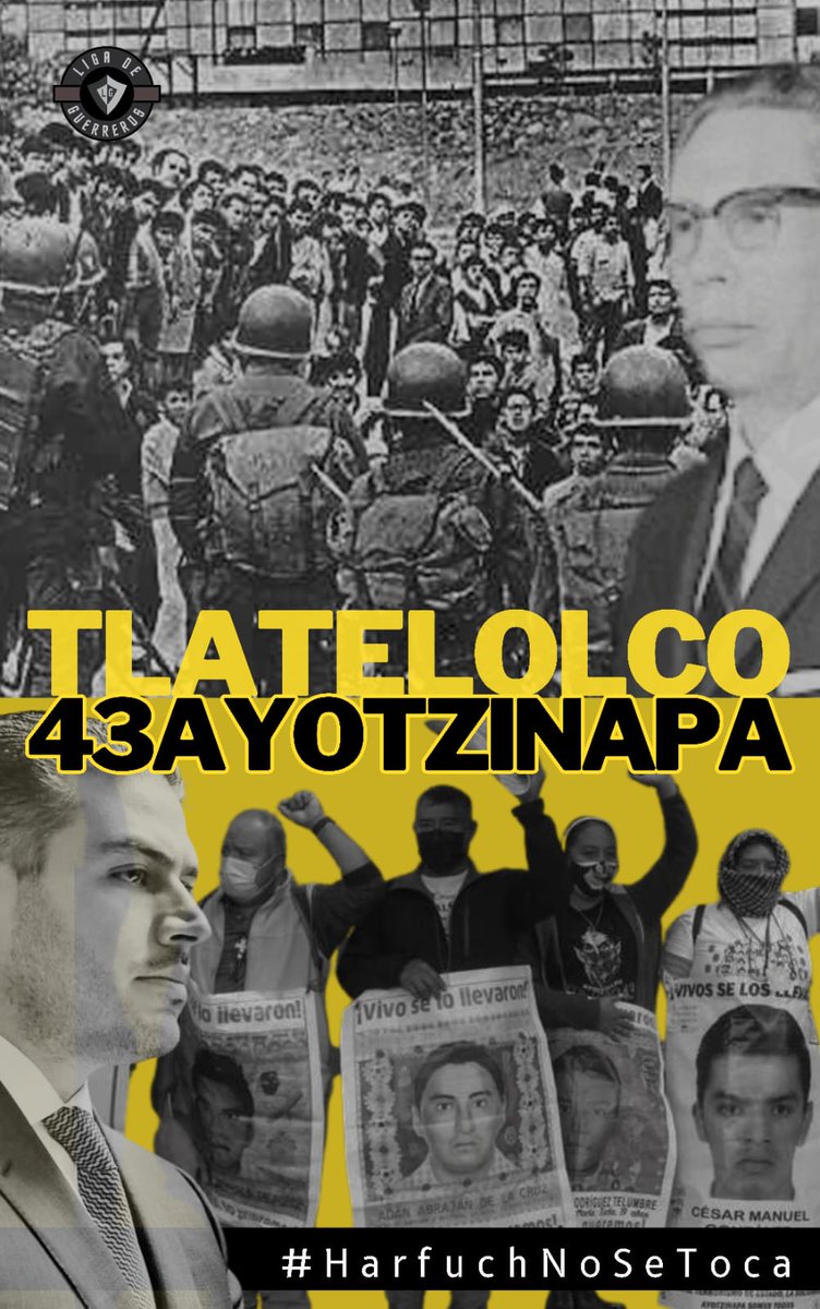 Harfuch no serás Jefe de Gobierno 😡😡😡😡no vamos a olvidar lo que pasó con los 43 de Ayotzinapa
#TlatelolcoNoSeOlvida
#AyotzinapaNoSeOlvida
#LigaDeGuerreros
