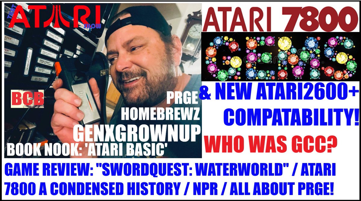 ballistikcoffee's tweet photo. In Case u Missed it! Live Now: A NEW #ThatAtariShow feat #Atari7800 #Gems & #Atari2600plus #games & #Compatability! Console #history, #GCC & A+#games! Plus: #Homebrew games @ #PRGE, All about PRGE 2023 on #Atari Newsline,@GenXGrownUp & #Waterworld! Click: https://t.co/YefPGxfr6c https://t.co/BShVAMjp2z