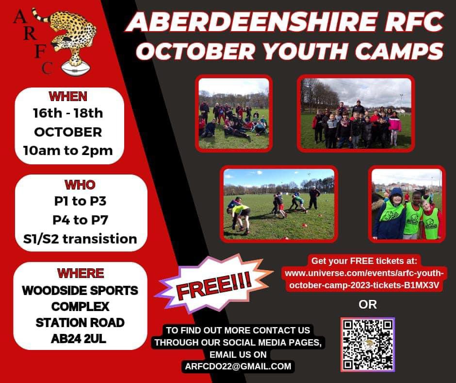 Opportunity for any S1 or S2 pupils who have been enjoying rugby with Paul Harrow from ARFC.