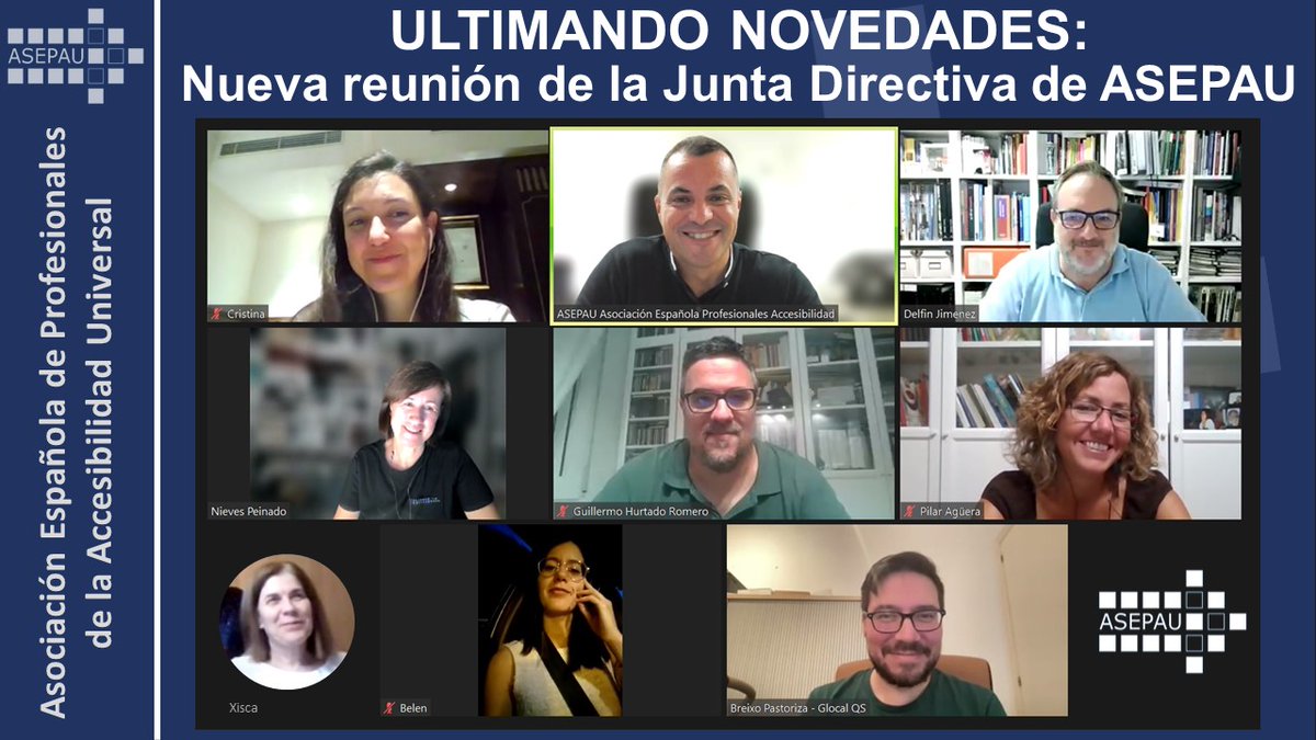 asepau's tweet photo. Muchas cosas se nos vienen en un final de año más que intenso en ASEPAU. Hoy la Junta Directiva se ha reunido para ultimar varias cosas superinteresantes de las que tendréis noticias en breve https://t.co/ptncMRHpn2