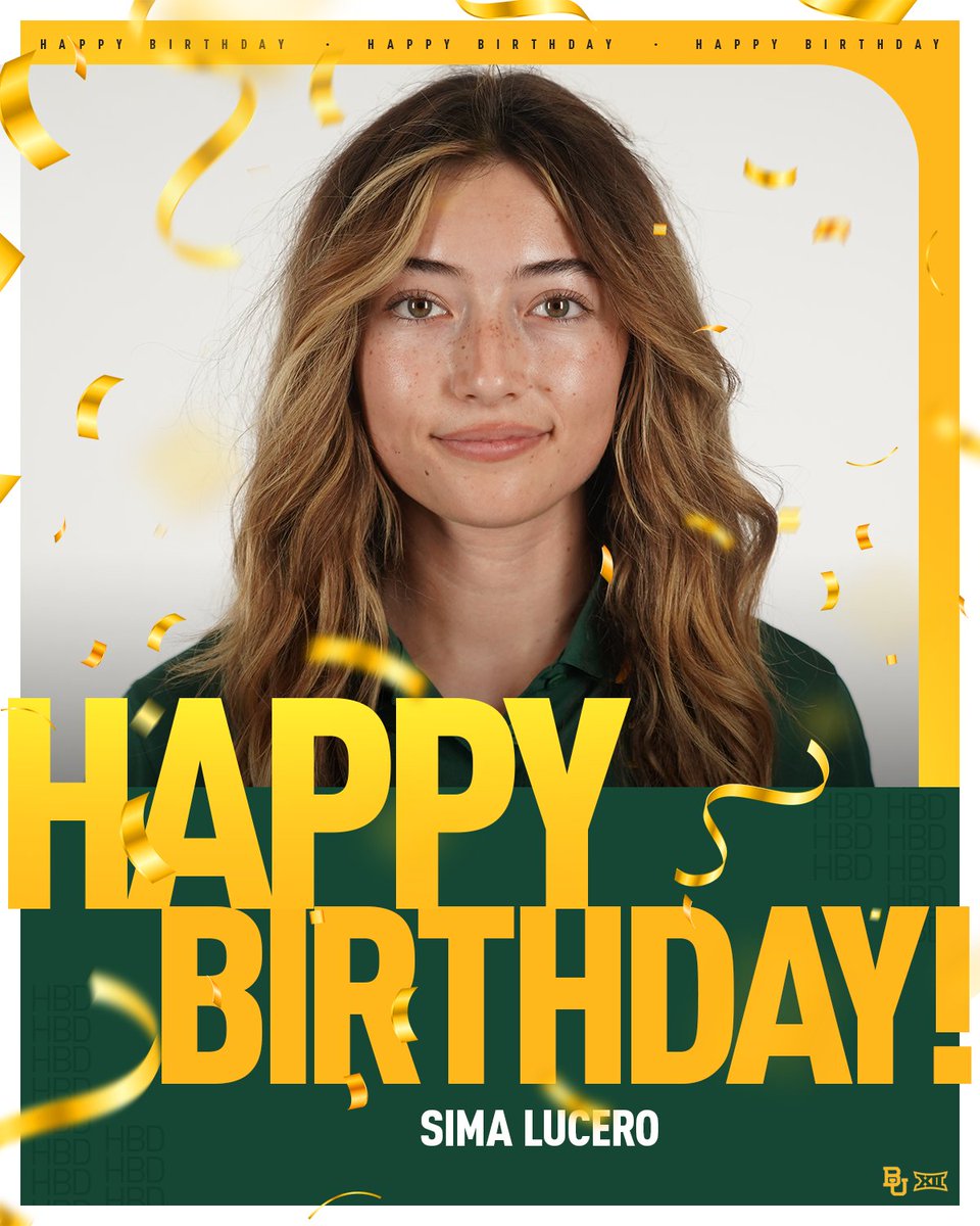 BaylorTrack's tweet photo. Happy Birthday, Serafima!🎉🎉

#SicEm 🐻 https://t.co/8xeQdVF5u9