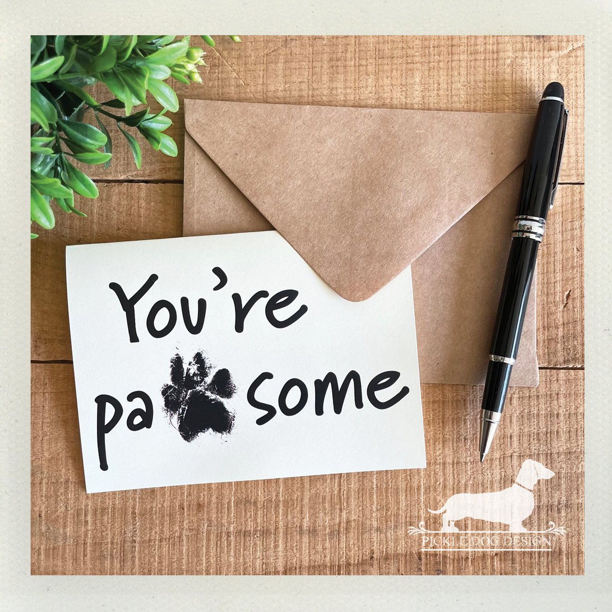 Who doesn’t need to hear that they’re pawsome... especially on a Monday. 🐾 NEW card in the shop: pickledogdesign.etsy.com/listing/155832…

#pawsome #yourepawsome #youarepawsome #dogpaw #dogpawcard #awesome #pawprint #youreawesome #youareawesome #mondaymood #card #cards #etsycard #etsycards