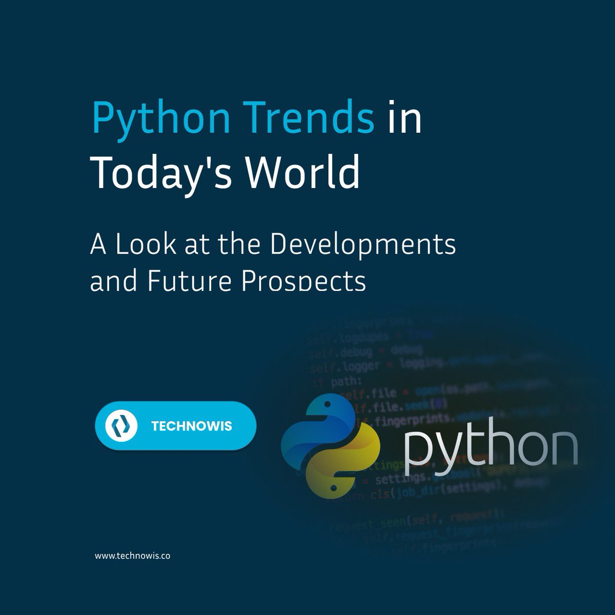 technowis's tweet image. The dynamic world of Python as we explore its current trends and the exciting future prospects it holds. 🚀 #PythonTrends #TechInnovation
