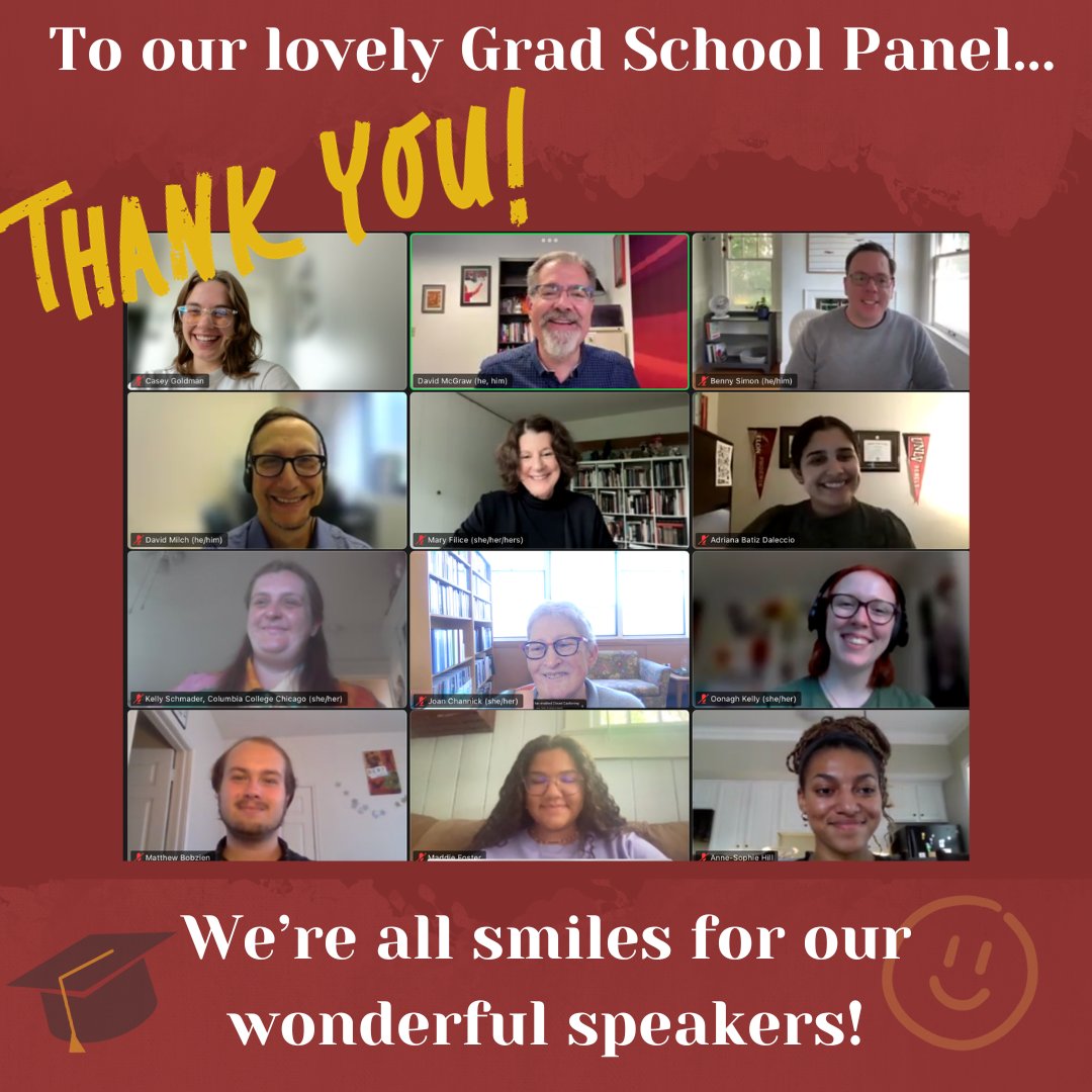 A huge thank you to all who attended our grad panel Zoom, our wonderful panel of experts, and the Elon SPDC. Stay tuned for future Arts Administration events!

#ElonArtsAdmin #ArtsAdministration
<a href="/eloncareers/">Elizabeth Draper</a>