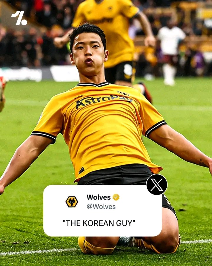 KobiaSpace's tweet image. Pep Guardiola forgot Hwang Hee-chan's name during his pre-match press conference, calling him "the Korean guy."

Hwang scored the winner against Man City and the Wolves admin didn't forget... #Akothe #Manchester #ChampionsLeague #FA