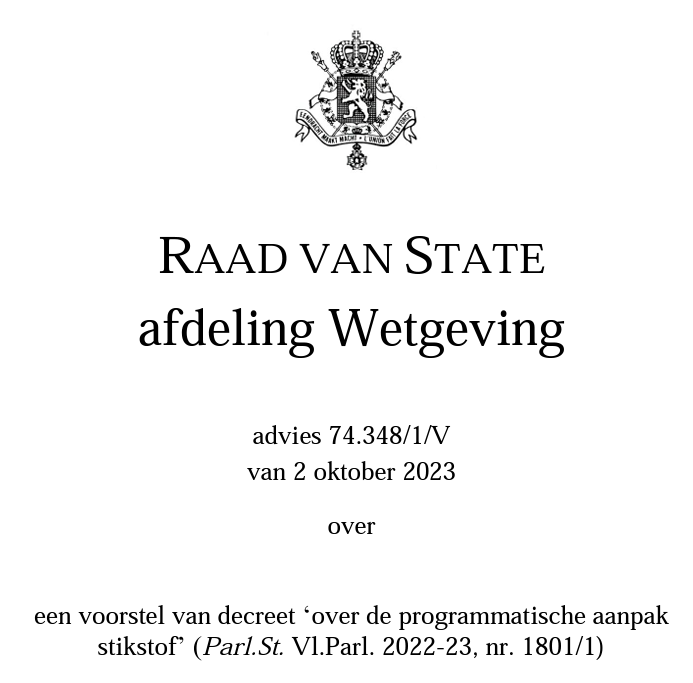 <a href="/CouncilStateBE/">Council of State of Belgium</a> bracht vandaag advies uit over het voorstel van decreet over de programmatische aanpak stikstof. Lees er meer over hier: raadvanstate.be/?page=news&lan…