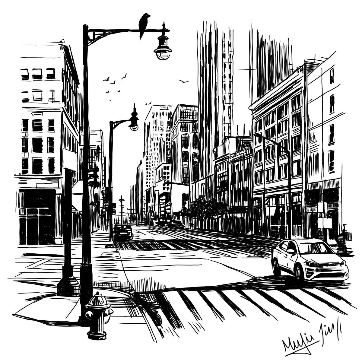 Mukil_mecalan's tweet photo. "In the chaos of the city, sketching brings clarity and mindfulness." https://t.co/yoOc8lB7KA