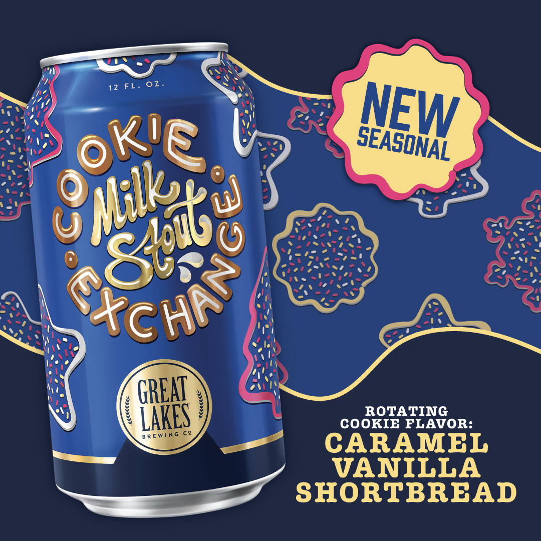 One holiday beer just wasn't enough. Meet our new seasonal Cookie Exchange Milk Stout, now available in our gift shop and in stores near you soon!

Inspired by the tradition of swapping home-baked treats with friends and family, Cookie Exchange features a rotating cookie flavor.