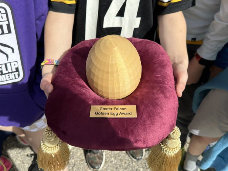 FosterSchoolMTL's tweet photo. Congratulations to 1st grade for winning the Golden Egg Award for recess behavior for the month of September! #fosterfalcons #leboproud #SWPBIS 🪺🦅 https://t.co/g4r4uJGdxl