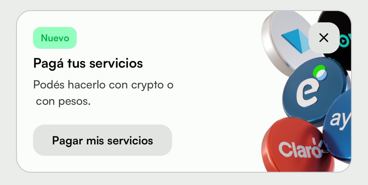 lucaspintok1's tweet photo. Y LLEGÓ EL DÍA!🍋
¡AHORA PODES PAGAR TUS SERVICIOS CON CRYPTOS! 🤩💪🏻
Hace mucho tiempo había dicho que si agregaban poder pagar los servicios con cryptos ya era la app definitivamente…
Bueno, lo hicieron 😎🍋
Los mejores! 🙌🏻
#LemonApp @lemonapp_ar https://t.co/lSyxjEkxLU