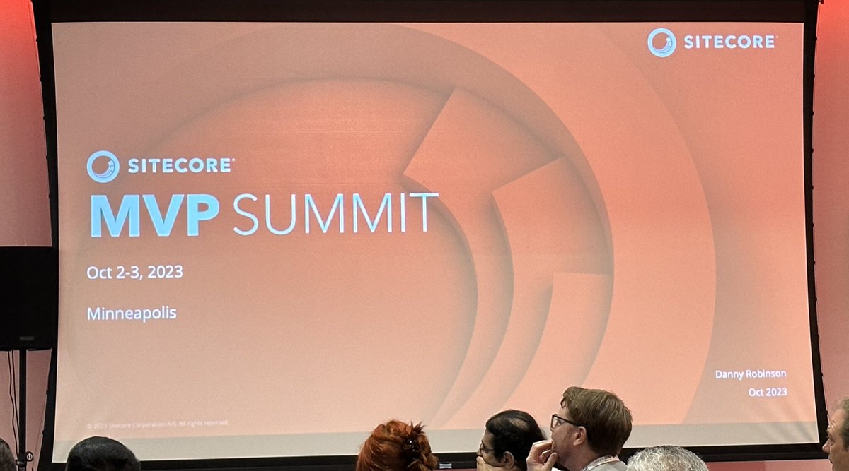 LonghornTaco's tweet image. #sitecore #mvpsummit is starting!! #sitecoremvp #sitecorecommunity