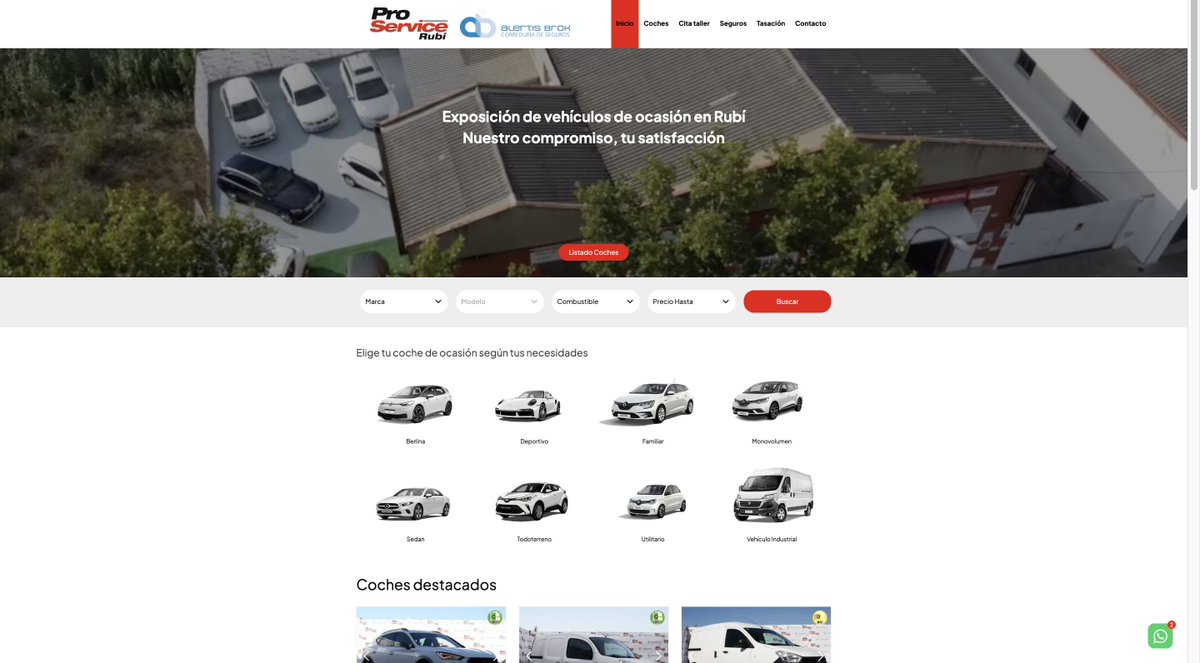 ProserviceRubi's tweet photo. ✅ ¡Estrenamos nueva web! ✅

En ella podrás encontrar toda la información de nuestro taller, así como todos los detalles de nuestros coches a la venta.

¡Esperamos que os guste tanto como a nosotr@s!

Os dejamos en link en nuestra biografía 😍

https://t.co/jrRQPBcOjf https://t.co/8mQ83IcucW