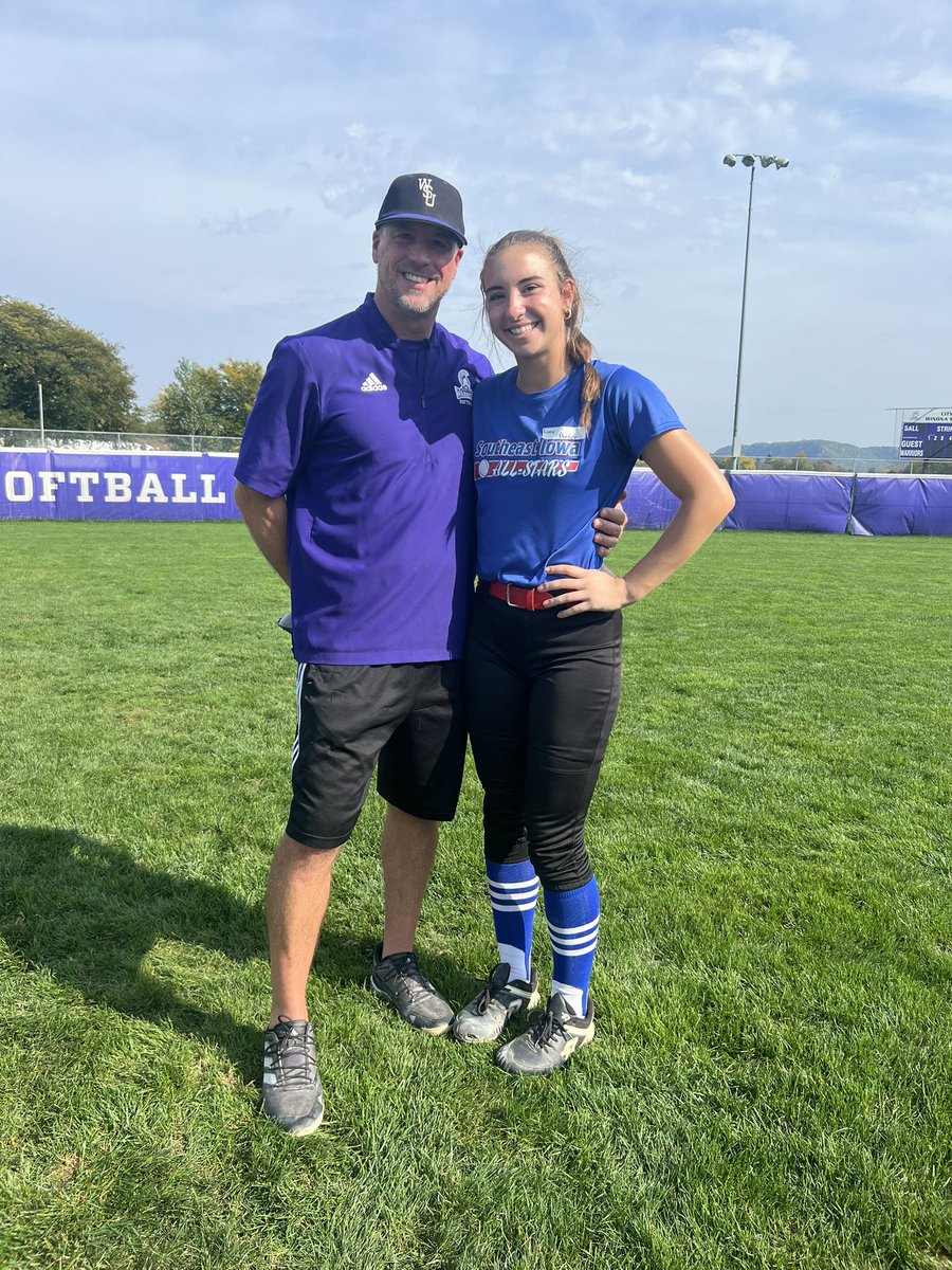 Thank you so much @WinonaStateSB for hosting a great camp last Saturday! I had a blast learning more about the program and the team. Thank you @CoachGregJones1 so much for the invite! Go Warriors! 💜