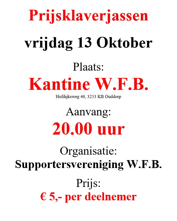 We gaan weer beginnen!!