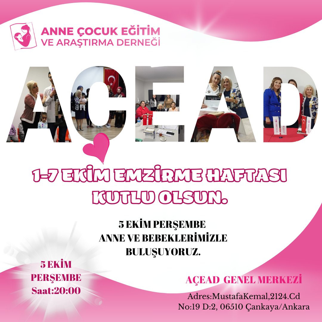 1-7 EKİM EMZİRME HAFTASI KUTLU OLSUN.
5 EKİM PERŞEMBE GÜNÜ ANNE VE BEBEKLERİMIZLE BULUŞUYORUZ.
HERŞEY GELECEĞİMİZ UMUDUMUZ ÇOCUKLARIMIZ İÇİN...
#anne #annebebek #yenidogan #çocuk #çocukgelişimi #eğitim #farkındalık #açeadtürkiye #keşfetteyiz