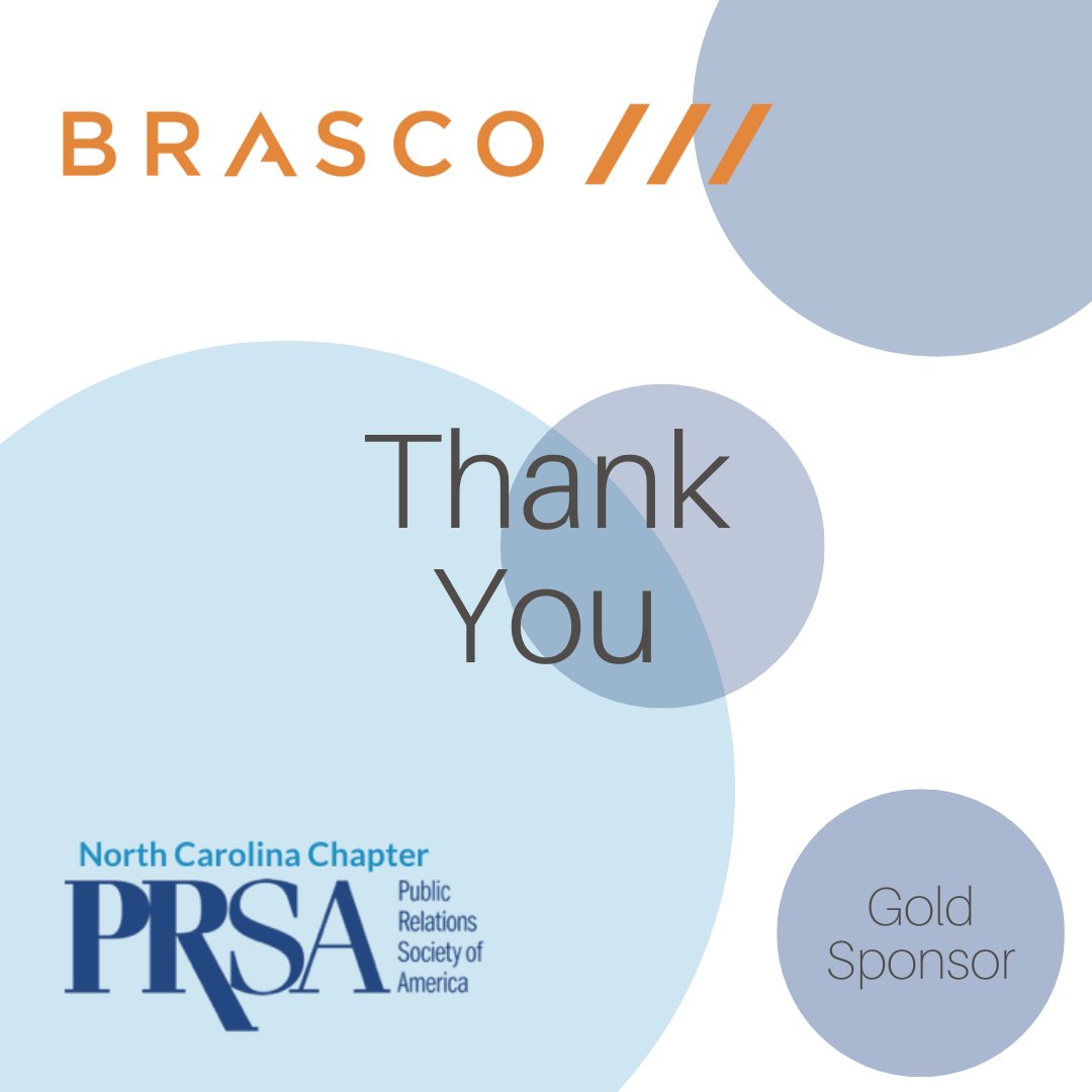 Thank you, @BrascoMarketing, for your continued support of NCPRSA as a Gold Sponsor.