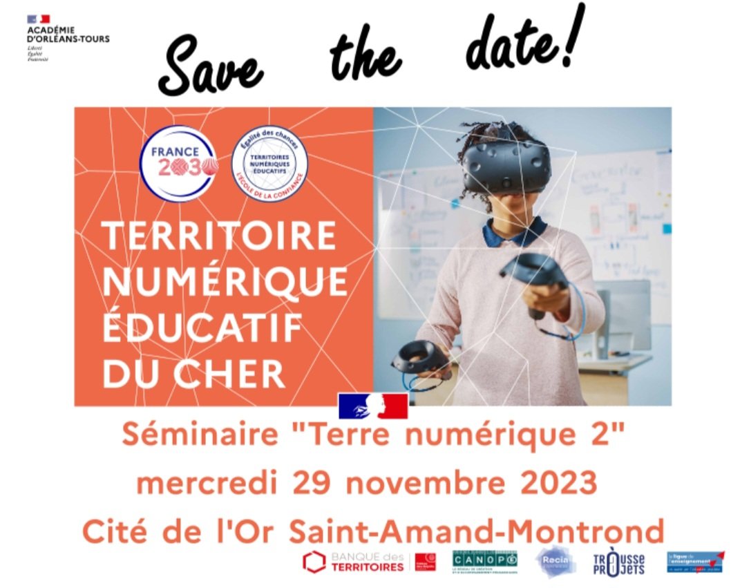 #TNE Vous avez aimé Séminaire Terre Numérique 1 ? Revenez au Séminaire Terre Numérique 2 ! <a href="/SGPI_avenir/">Secrétariat général pour l’investissement</a> #France2030 
Cette année il se déroulera à <a href="/Citedelor/">Pyramide des Métiers d'Art</a> <a href="/SAM18200/">Ville de Saint-Amand-Montrond</a>
➡️ Inscription 1d ➡️ circonscription 
➡️ Inscription 2d - Dispositif 23A0180793 -lien ⬇️
urlz.fr/nQ2I