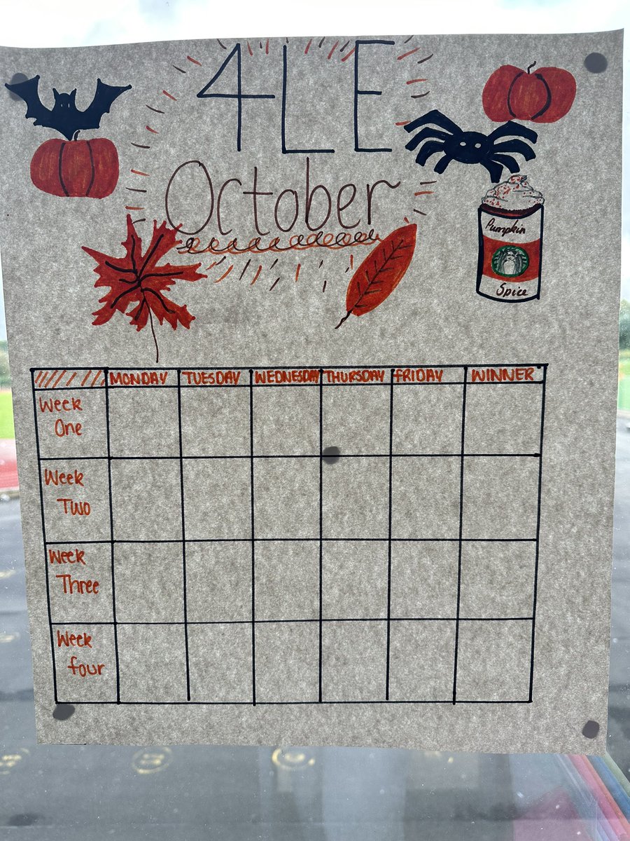 4LE ready for October’s form time quizzes. Battle is on to knock “The Boongas” off their two month winning streak 🏆 (had to get a Pumkin spice in there for October) 🎃☕️
