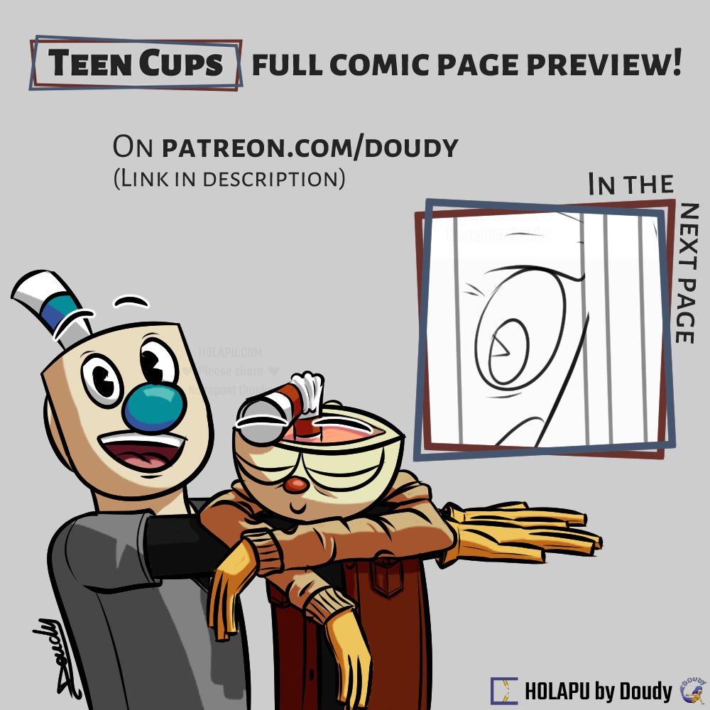 DoudyMerDood's tweet photo. Teen Cups Page 29
Next page already available on Patreon: @ doudy

Teen Cups AU: @ teen-cups-au on tumblr

#Cuphead #CupheadAU #TheCupheadShow #CupheadShow #RENEWTHECUPHEADSHOW #CupheadFanart #CupheadComic #CupheadComics #TeenCupsAU #TeenCups #Doudy #Mugman #ElderKettle https://t.co/t14ihwwEj7