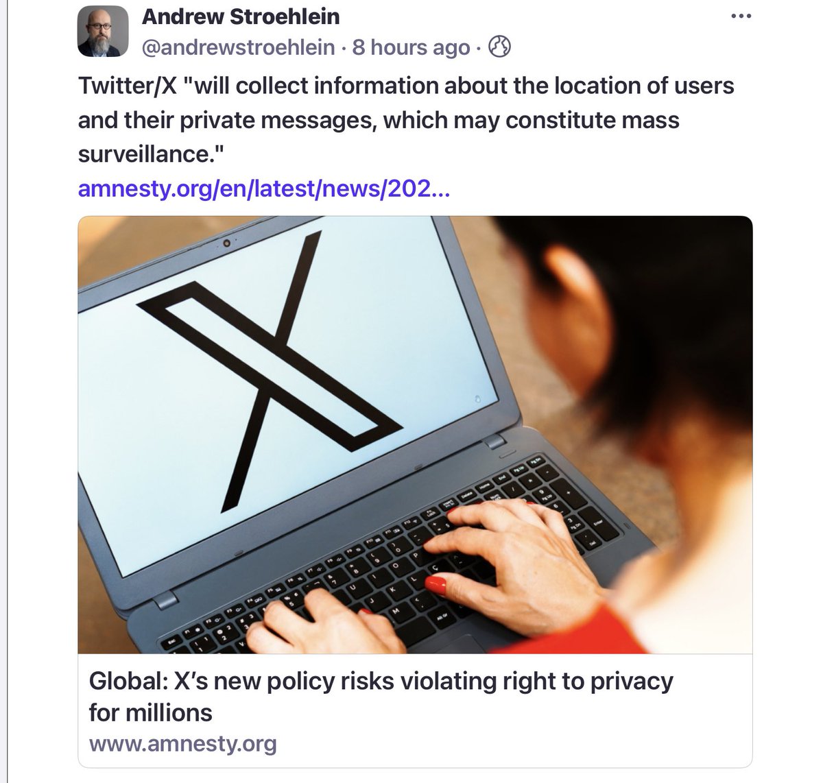 flyaway47's tweet photo. Came back to share this because it's critically important. The changes apparently only apply to blue-check accts—for now. You know EIon will be coming for you soon.

I don't know how to do cross-platform posts, so here's a screenshot. Full link: https://t.co/q4T1u47yvV https://t.co/eiJfJ6x4RX