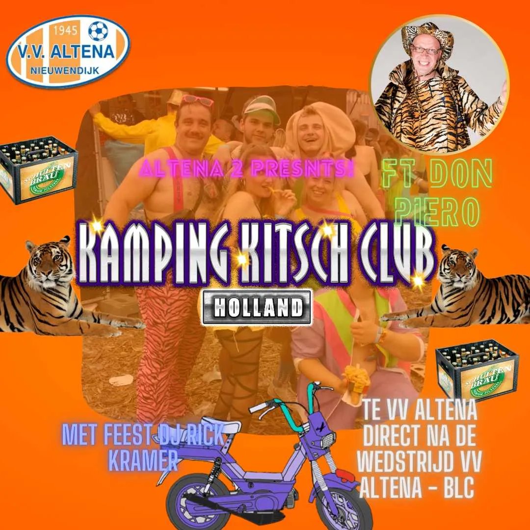 vvAltena's tweet photo. Zaterdag 7 oktober a.s. barst het eerste kantinefeest van dit seizoen weer los, direct na de wedstrijd @vvAltena 1 – @BLC 1. Trek je lekkerste outfit aan en kom gezellig een drankje doen onder het genot van de muziek van DJ Rick Kramer en special guest Don Piero. https://t.co/X8GYXT9yyu