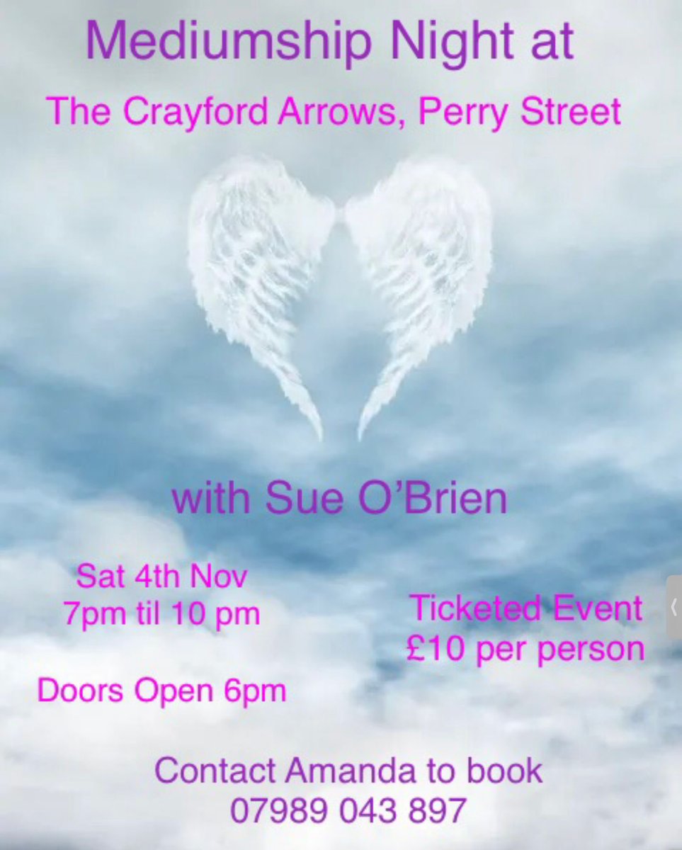 🗓️A date for your diary!

📱Please contact Amanda directly on 07989  043 897 to book tickets.