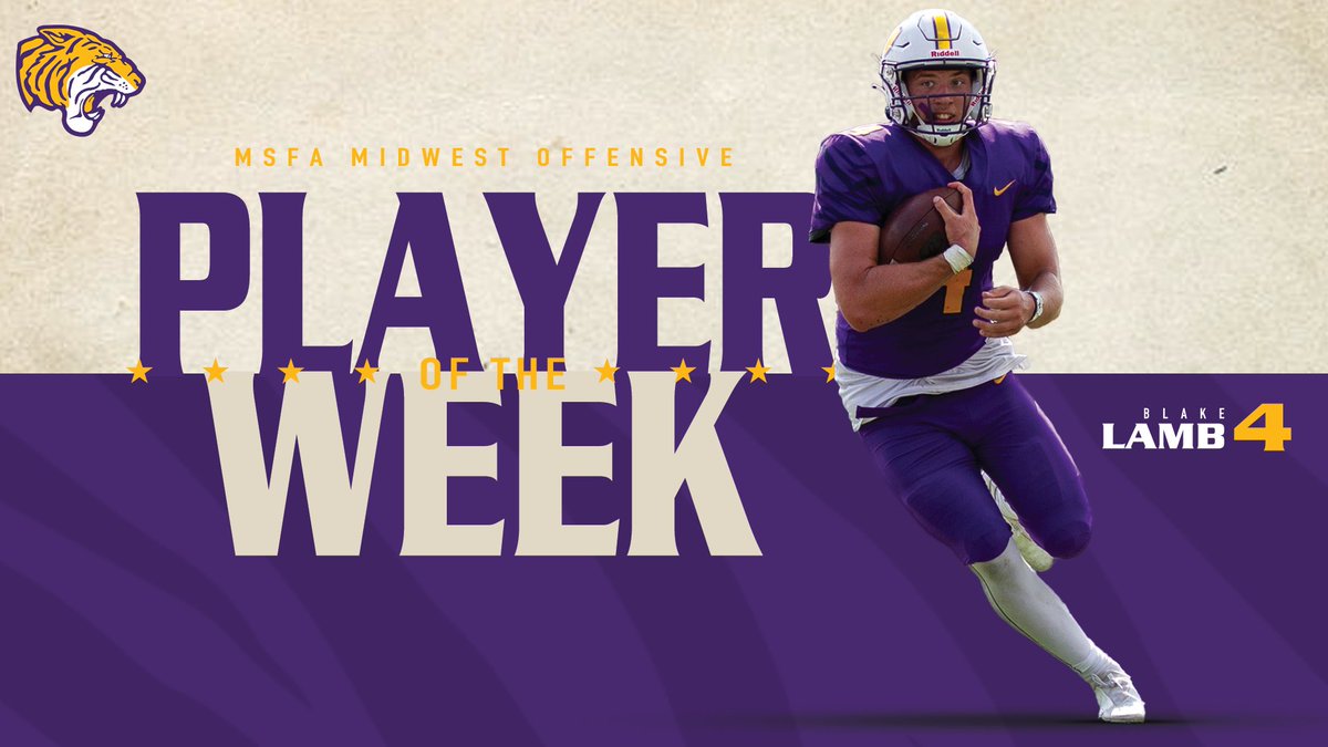 ONUAthletics's tweet photo. 𝙈𝙎𝙁𝘼 𝙊𝙛𝙛𝙚𝙣𝙨𝙞𝙫𝙚 𝙋𝙡𝙖𝙮𝙚𝙧 𝙤𝙛 𝙩𝙝𝙚 𝙒𝙚𝙚𝙠😤

Blake Lamb hauled in five receptions for 111 yards and three touchdowns to earn the MSFA Midwest League Offensive Player of the Week accord!

📰Full story: https://t.co/8gSyuV33aY

#ForONU https://t.co/lJzHEFxjg9