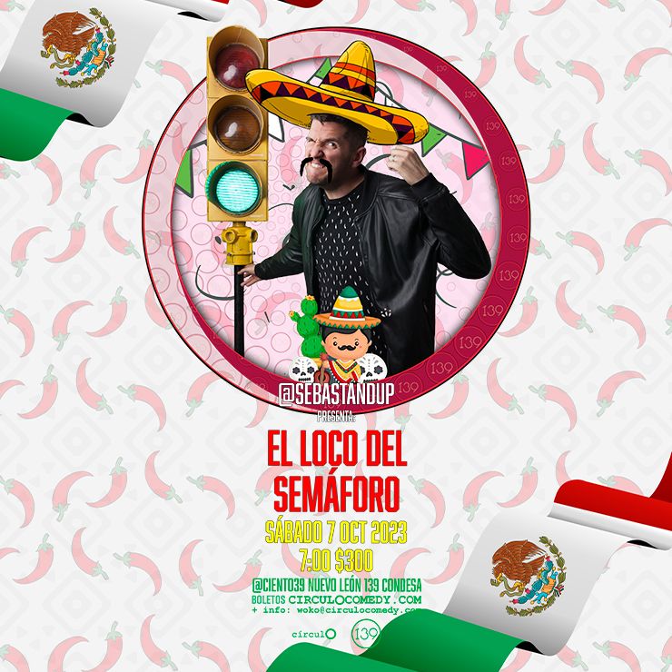 El próximo sábado 7 de octubre el compatriota @sebastandup presenta su show El loco del semáforo.

Dónde: <a href="/ciento39/">139</a>  - Nuevo León 139 Condesa
Horario: 7 PM