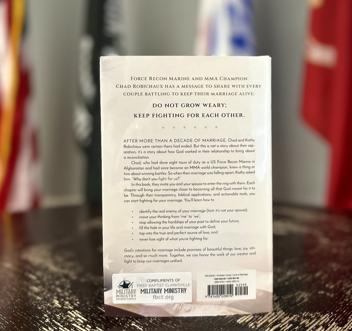 MilitaryFBCT's tweet photo. We have free copies of Fight For Us available while supplies last.
An incredible journey of grace that every marriage needs to hear with practical advice for discussions, affirmations, and actions.
For more information about Chad Robichaux, visit @MightyOaksFDN
#FBCT #MilMin https://t.co/BzHWuJMZEB