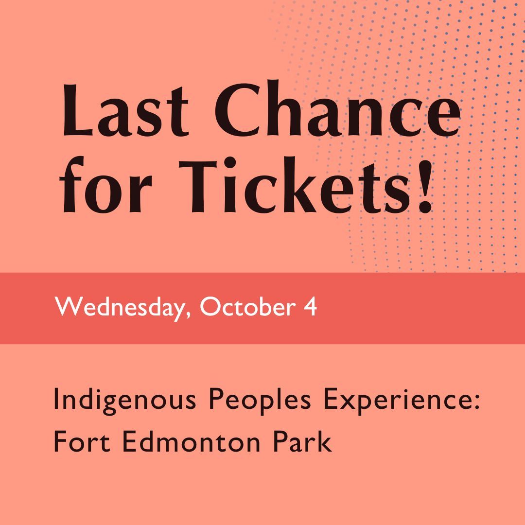 LAST CHANCE to grab your tickets for the Indigenous Peoples Experience at Fort Edmonton Park on October 4! Don't miss out on a private tour of the exhibit, including food and drinks. Get tickets here: buff.ly/46qeFKD