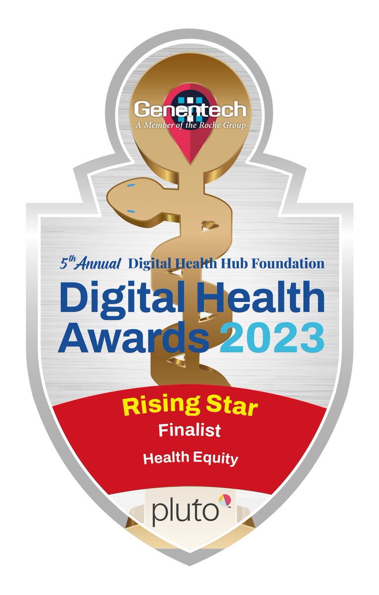 We’re taking a moment to celebrate being nominated as a Rising Star finalist in the #healthequity category for the <a href="/DigiHlthHubFdn/">Digital Health Hub Foundation</a> award! 

It’s an honor to be recognized for our work advancing care and access for #patients.

#HLTH2023 #digitalhealth #Innovation
