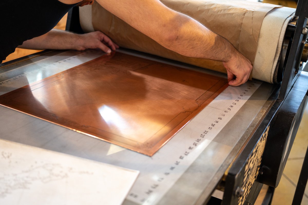 C_Cartography's tweet image. Take a behind-the-scenes tour of how we craft our antique-style maps, step by step. Join us on this creative journey from etching to printing, where history comes to life. 🗺️🎨 #ColumbusCartography #MapCreation
