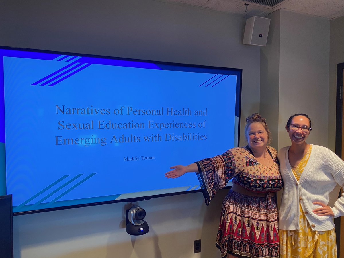 Rose Wesche (@rosewesche) on Twitter photo Super proud of Maddie Toman, who successfully defended her Master's thesis on Friday! Maddie's work explores how emerging adults with disabilities perceived the sex education they received from formal and informal sources. <a href="/VT_HDFS/">VT Human Development & Family Science</a> Super proud of Maddie Toman, who successfully defended her Master's thesis on Friday! Maddie's work explores how emerging adults with disabilities perceived the sex education they received from formal and informal sources. <a href="/VT_HDFS/">VT Human Development & Family Science</a>