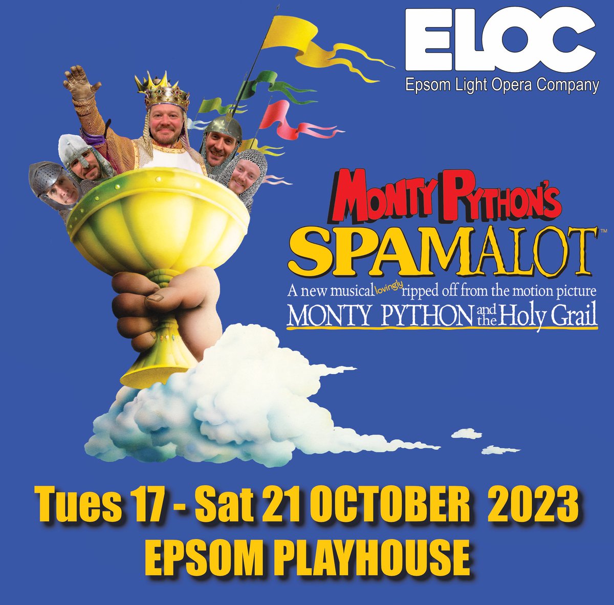 👑🏆Spamalot🏆👑

Just 2 weeks to go till it’s show time at the <a href="/EpsomPlayhouse/">Epsom Playhouse</a>! 

Book your tickets now via the link in our bio 🎟️