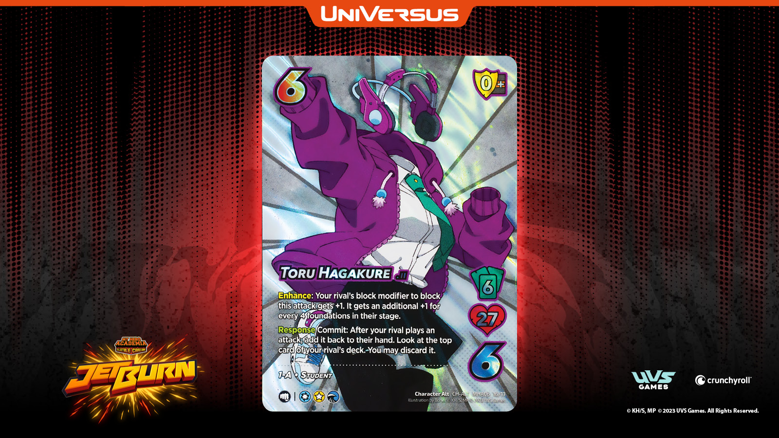 UniVersus My Hero Academia Collectible Card Game Set 6: Jet Burn