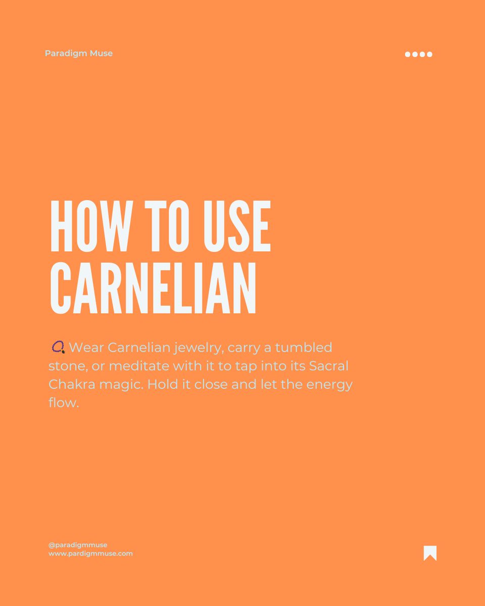 paradigm_muse's tweet photo. "Carnelian Magic: Sacral Chakra Healing" https://t.co/tNHGrYCpGE