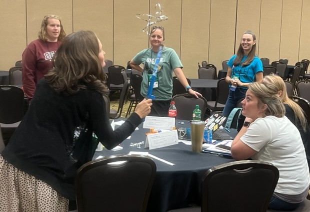 washuisp's tweet image. It’s phenomenal! ISP&apos;s Heather Milo &amp;amp; Christi Sanderson are presenting sessions on Phenomenon-Based Learning today at DESE’s 2023 Interface Conference at Lake of the Ozarks. #mySci #Interface2023 #teachers #Science