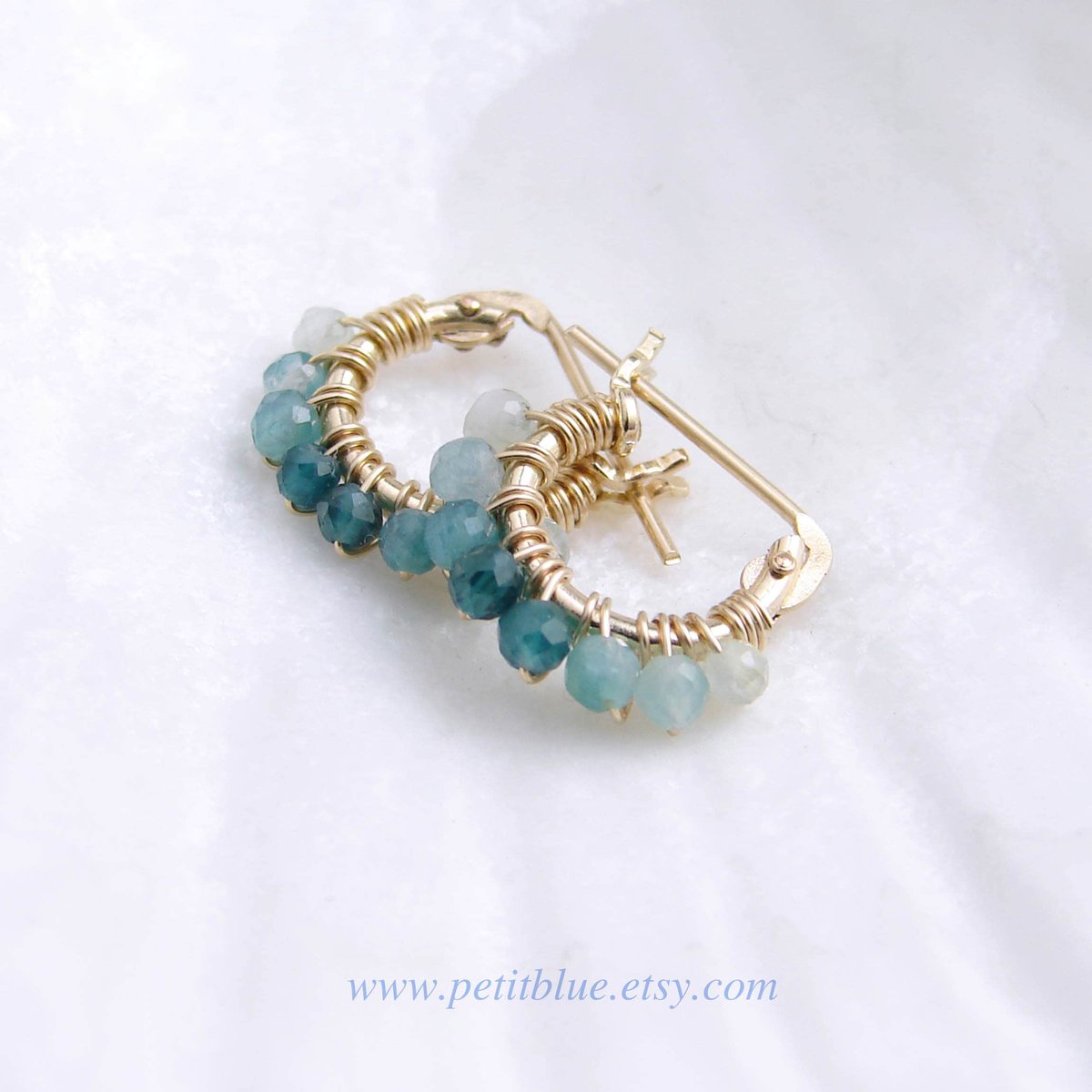 JewelryByMikako's tweet photo. Grandidierite Hoop Earrings ~ 10mm or 12mm ~ Rare Genuine Grandidierite ~ 14K GF Earrings ~ Small Hoop Earrings https://t.co/pgZkjZ4i4O #PetitBlue #Etsy #RareStone https://t.co/5FIvMaSf3f