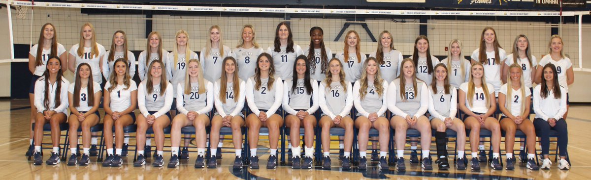 CSM_Flames's tweet photo. Lookin' good - it was photo day for the College of Saint Mary volleyball team. https://t.co/dnAFcRNC5e