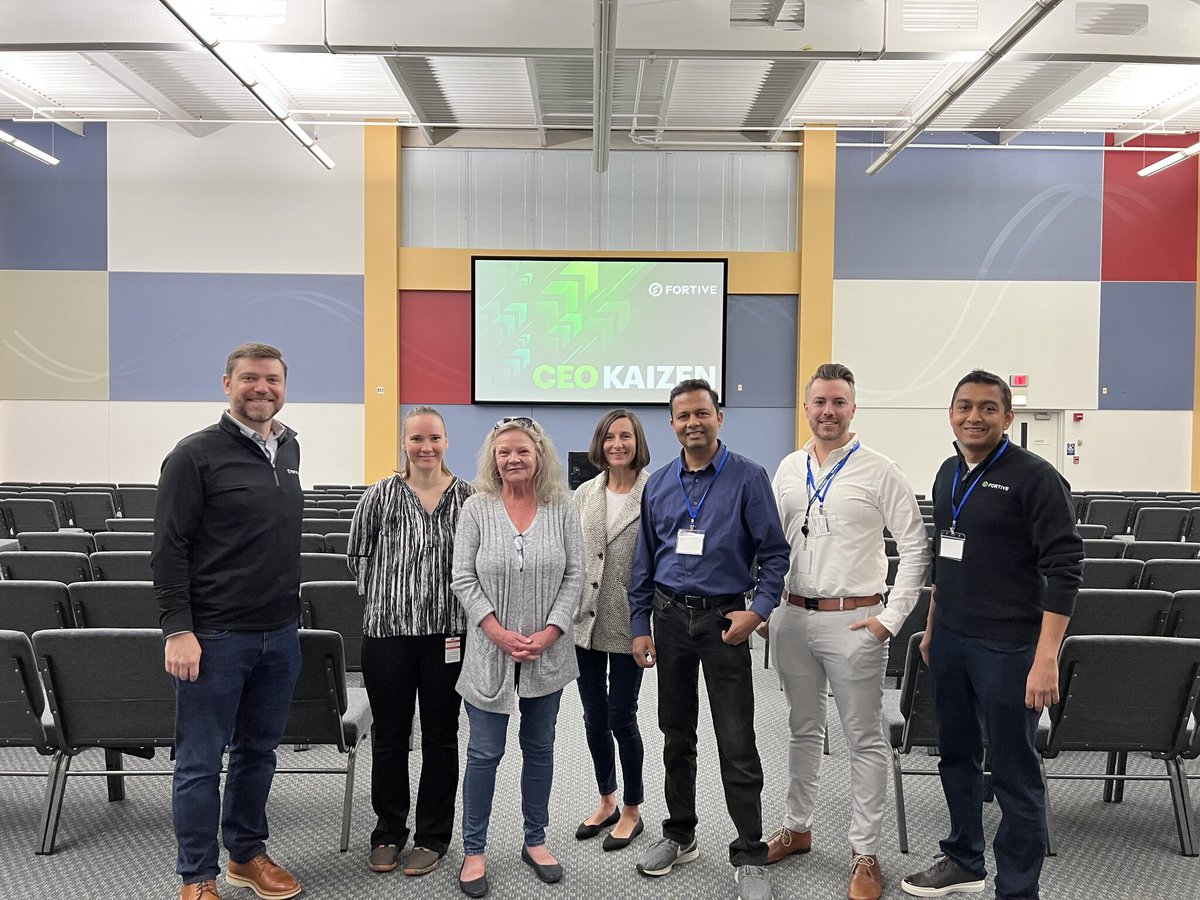 FortiveCorp's tweet image. It&apos;s not your average Monday here at Fortive. Today is Day 1 of our CEO Kaizen Week!

CEO Kaizen is our week-long continuous improvement event where leaders come together to solve customer challenges and unlock opportunities for growth.

#CEOKaizen #ForYouForUsForGrowth